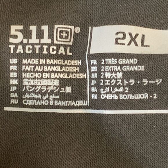 5.11 TACTICAL, conceal carry T shirt, 2XL, like new condition - Picture 6 of 10